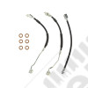 Brake Hose Kit, Non ABS; 90-94 Jeep Wrangler YJ