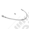 Brake Hose Kit, Front, Stainless Steel, Drum; 72-73 Jeep CJ5/CJ6