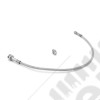 Brake Hose Kit, Front, Stainless Steel, Drum; 76-78 Jeep CJ5/CJ7