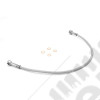 Brake Hose Kit, Front, Stainless Steel; 82-86 Jeep CJ7/CJ8 Scrambler
