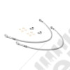 Brake Hose Kit, Front, Stainless Steel; 97-06 Jeep Wrangler TJ