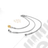Brake Hose Kit, Braided Stainless Steel; 92-01 Jeep Cherokee XJ