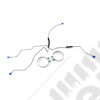 Brake Line Kit, Rear; 45-49 Willys CJ-2A
