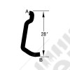 Radiator Hose, Lower, Heavy Duty Cooling; 93-95 Dodge Caravan, 3.0L
