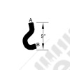 Radiator Coolant Hose, Outlet; 96-00 Dodge Caravan, 3.3L/3.8L