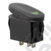 Rocker Switch, 2 Position, Green