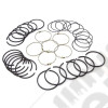 Engine Piston Ring Kit, .040; 54-64 Jeep CJ, 226 CID