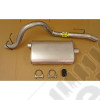 Exhaust Muffler/Tailpipe Kit; 87-92 Jeep Wrangler YJ