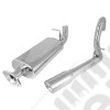 Exhaust System Kit, Cat Back, Stainless Steel; 00-06 Jeep Wrangler TJ