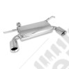 Exhaust System Kit, Axle Back, Stainless Steel; 07-18 Jeep Wrangler JK