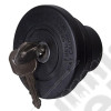 Gas Cap, Locking, Black; late 71-76 Jeep CJ