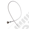 Carburetor Accelerator Cable, Black Knob; 41-71 Willys/CJ