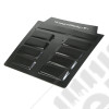 Hood Vent Insert, Black; 07-18 Jeep Wrangler JK