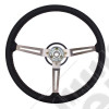 Steering Wheel, Leather; 76-95 Jeep CJ/Wrangler