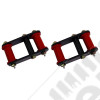 Suspension Leaf Spring Shackle Kit, HD, Greaseable; 55-75 Jeep CJ