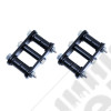 Suspension Leaf Spring Shackle Kit, Front, HD, Greaseable; 76-86 CJ