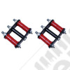 Suspension Leaf Spring Shackle Kit, Rear, HD, Greaseable; 76-86 CJ