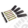 Suspension Leaf Spring Shackle Kit, Front, 1 Inch Lift; 87-95 Wrangler