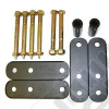 Suspension Leaf Spring Shackle Kit, Front, 1 Inch Lift; 87-95 Wrangler