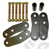Suspension Leaf Spring Shackle Kit, Rear, 1 Inch Lift, HD; 87-95 YJ