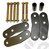 Suspension Leaf Spring Shackle Kit, Rear, 1 Inch Lift, HD; 87-95 YJ