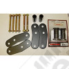 Suspension Leaf Spring Shackle Kit, Rear, 1 Inch Lift, HD; 87-95 YJ