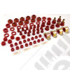 Suspension Bushing Kit, Polyurethane, Red 80-86 Jeep CJ