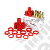 Suspension Control Arm Bushing Kit, Front, Red; 84-01 Jeep Cherokee XJ