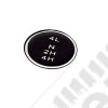 Transfer Case Shift Knob Pattern Insert; 80-86 Jeep CJ, for Dana 300