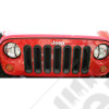 Grille Insert Kit, Black; 07-18 Jeep Wrangler JK/JKU