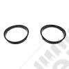 Headlight Bezels, Black; 97-06 Jeep Wrangler TJ/LJ