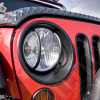 Headlight Bezels, Black 07-18 Jeep Wrangler JK/JKU