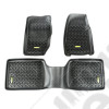All Terrain Floor Liner Kit, Black; 84-01 Jeep Cherokee XJ