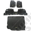 All Terrain Floor Liner Set, Black; 11-18 Wrangler JKU, 4 Door