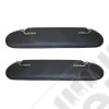 Sun Visor Kit, Charcoal; 72-86 CJ5/CJ7/CJ8