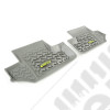 All Terrain Floor Liner, Rear Pair, Gray 07-18 Wrangler JK, 2 Door