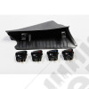 Switch Pod Kit, A-Pillar, Black, Right Hand Drive; 11-18 Wrangler JK