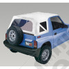 XHD Soft Top, White Denim, Clear; 88-94 Suzuki Sidekick/Geo Tracker