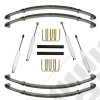 Suspension Lift Kit, 1.5 Inch, Shocks; 87-95 Jeep Wrangler YJ