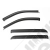 Window Visor Kit, Matte Black; 04-08 Ford F-150 Crew Cab Pickup