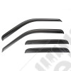 Window Visor Kit, Matte Black, Tape; 99-14 F-250-F-550 Crew Cab Pickup