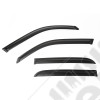 Window Visor Kit, Matte Black; 04-06 Toyota Tundra Double Cab Pickup