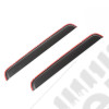 Window Visor Kit, Rear, Matte Black, Channel; 99-14 F250-F550 Crew