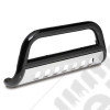 Bull Bar, 3 Inch, Black and Stainless; 07-09 Jeep Wrangler JK