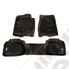 All Terrain Floor Liner Kit, Black; 07-11 GM Extended Cab Trucks