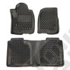 Floor Liner, Front/Rear; Black, 2019 Chevy Silverado Crew