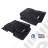 All Terrain Floor Liner, Front Pair, Black, Jeep Logo; 76-95 CJ/YJ