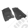 All Terrain Floor Liner, Front Pair, Black, Jeep Logo; 99-04 Jeep WJ