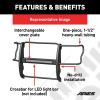 Pare-buffle en acier noir (diamètre tube : 1.5") - Jeep Renegade BU - P1055