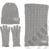 Pack hiver : Bonnet Jeep, gants Jeep et écharpe Jeep, couleur gris